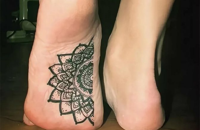 Tatouage sur le pied