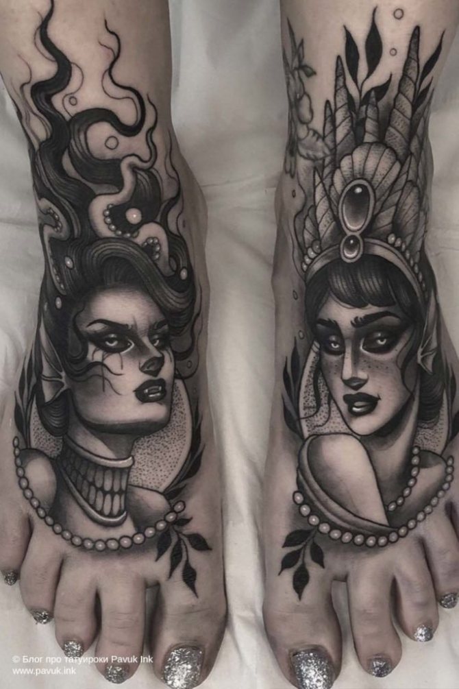 tatouage sur le pied 20