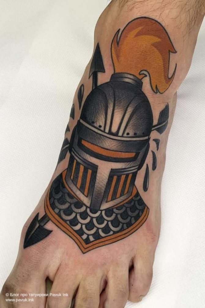 tatouage sur le pied 26