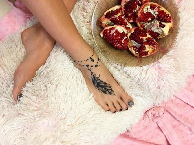 Tatouage sur le pied