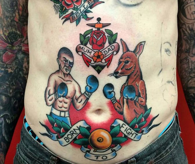 Tatouage sur le ventre - Tatouage sur le ventre
