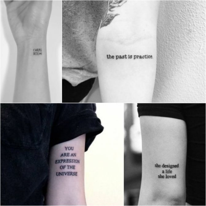 Inscription de tatouage pour les filles - inscription de tatouage féminin sur le bras - inscription de tatouage sur la main pour les filles