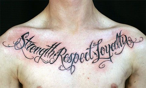 Inscriptions de tatouage pour les hommes