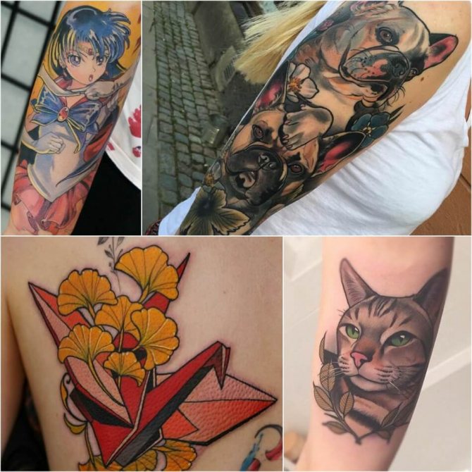 Tattoo newskool - Tatouage Newskool - Tatouage Newschool pour femmes - Tatouage Newskool pour femmes