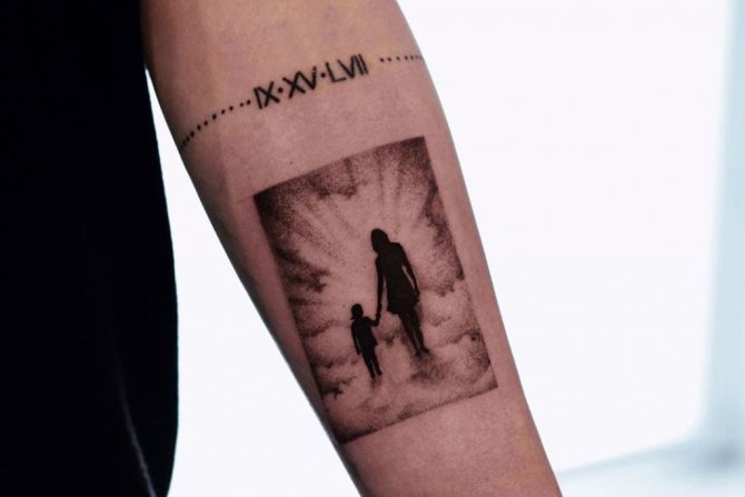 Tatouages dédiés à la maman