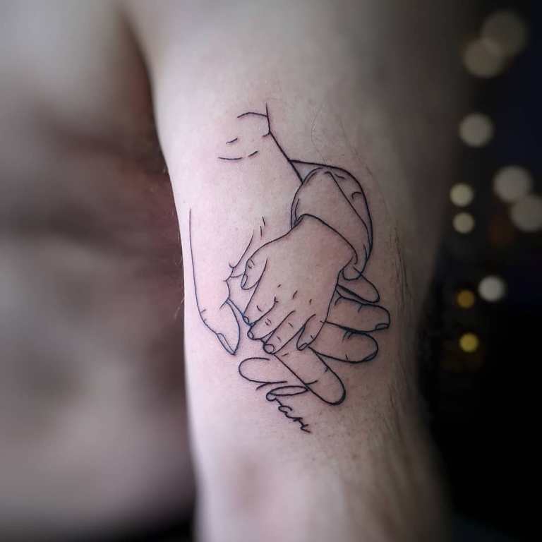 tatouage d'un fils
