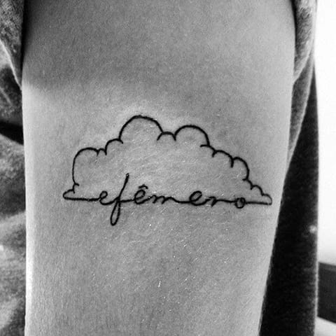 Nuage de tatouage avec texte