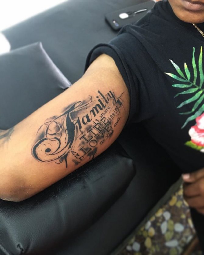 signification du tatouage famille