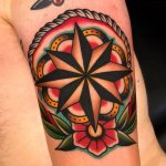 tatouage d'étoile old skool