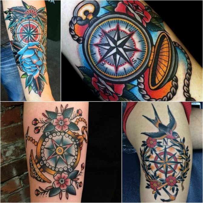 Tattoo oldskool - Tattoo Oldskool - Style de tatouage - Tattoo Compass Oldskool