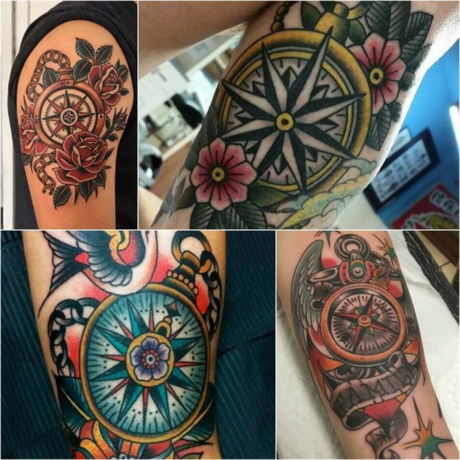 Tattoo oldskool - Tattoo Oldskool - Style de tatouage - Tattoo Compass Oldskool