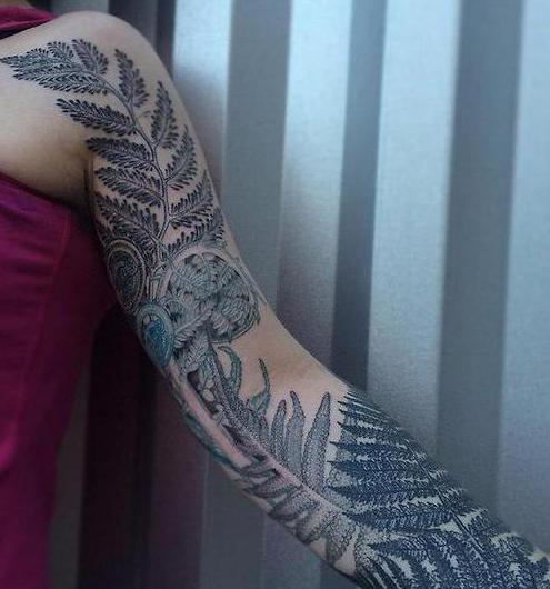 signification de la fougère tatouée