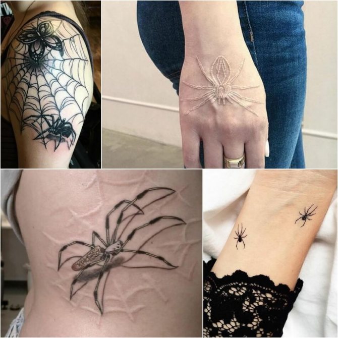 tattoo spider -female tattoo spider - tattoo spider pour filles - tattoo spider photo
