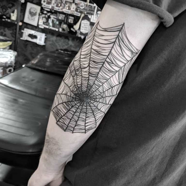 toile d'araignée de tatouage
