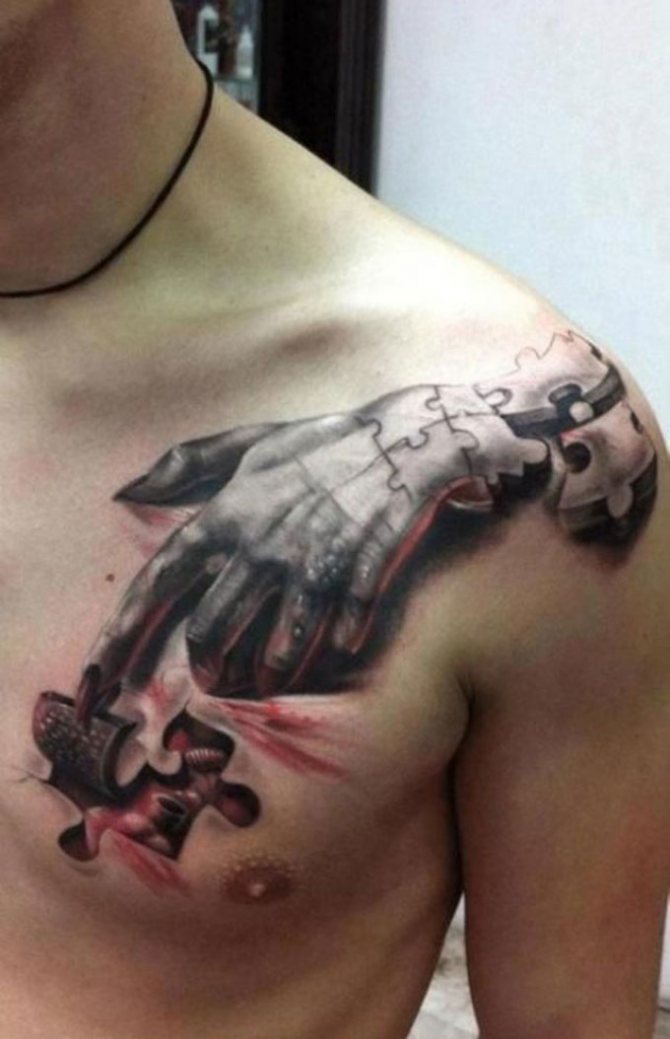 Puzzle sur les clavicules masculines