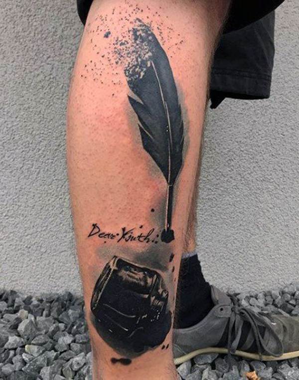 Tatouage d'une plume
