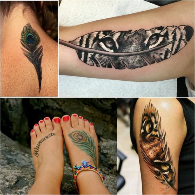 Tatouage d'une plume - Tatouage d'une plume - Tatouage d'une plume pour les filles