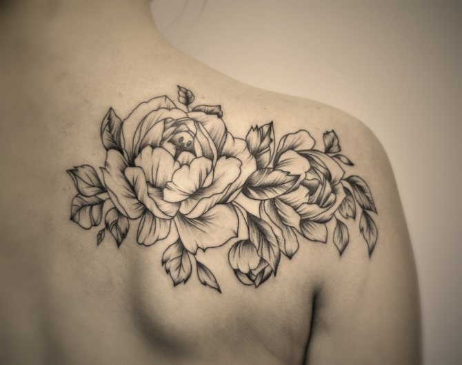 signification du tatouage pivoines