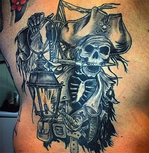 Tatouage d'un pirate