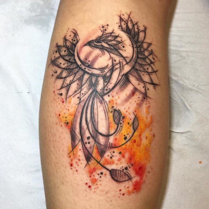 feu de tatouage