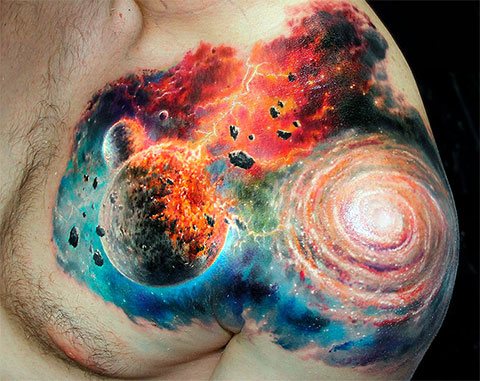 Tattoo Planètes - photo