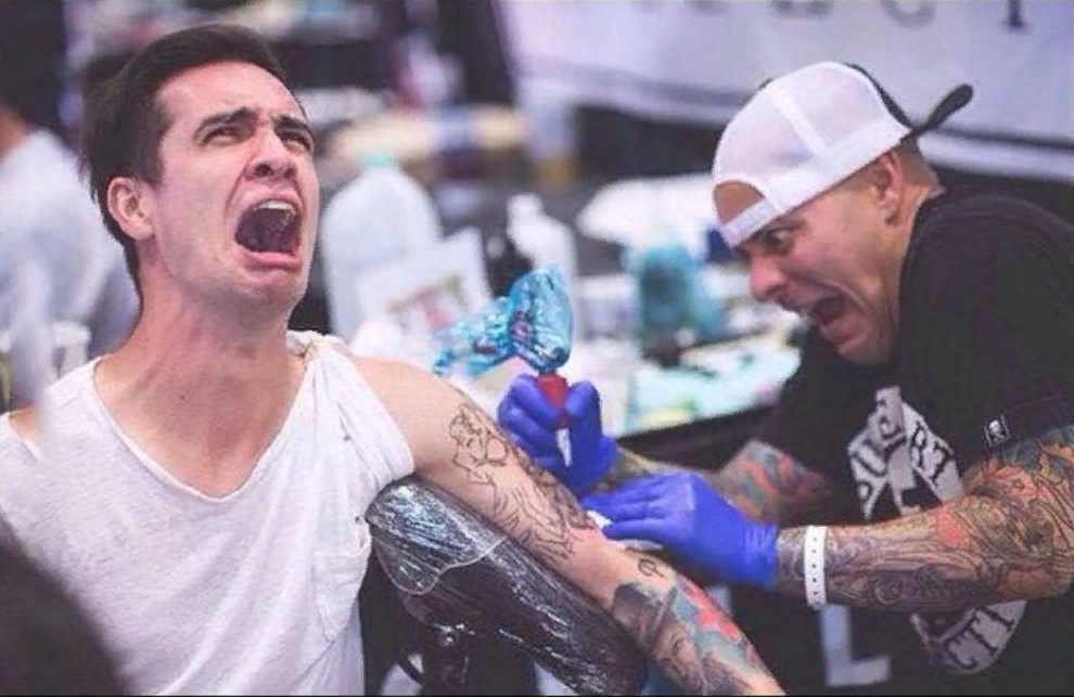 tatouage de la carte de la douleur
