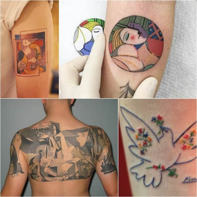 Tatouage inspiré de peintures - Art du tatouage - Chefs-d'œuvre du tatouage - Tattoo Picasso