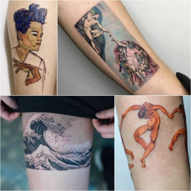Tatouage basé sur des peintures - Peinture de tatouage - Chefs-d'œuvre de tatouage