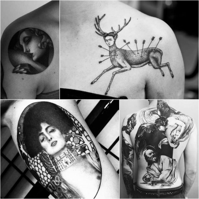 Tatouage d'art - Peinture de tatouage - Chefs-d'œuvre de tatouage