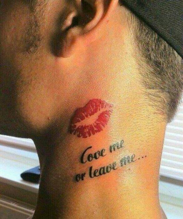 baisers de tatouage