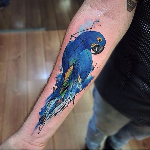 Tatouage de perroquet - photo