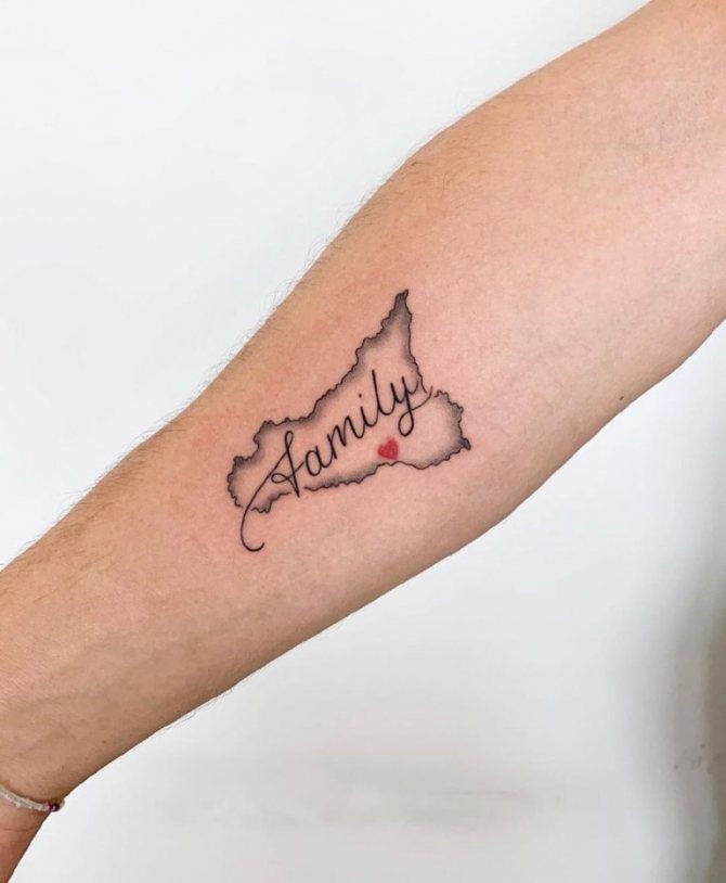 tatouage sur la famille