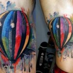 ballon coloré pour tatouage