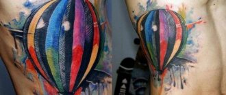 Ballon coloré pour tatouage