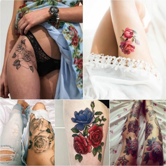 Rose de tatouage - Rose de tatouage pour les filles - Rose de tatouage pour les femmes