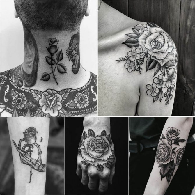 Tattoo Rose - Tattoo Rose pour Homme - Tattoo Rose pour Homme