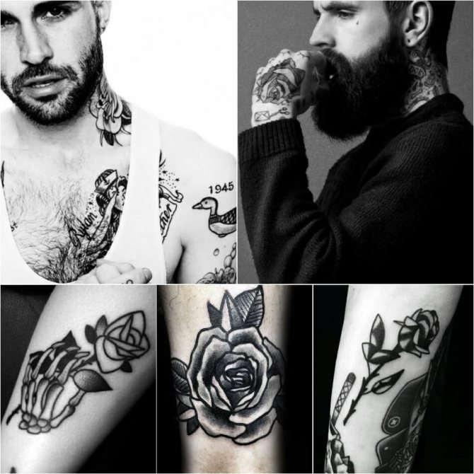 Rose de tatouage - rose de tatouage pour homme - rose de tatouage pour homme
