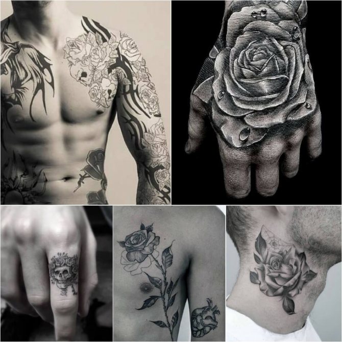 Rose de tatouage - rose de tatouage pour homme - rose de tatouage pour homme