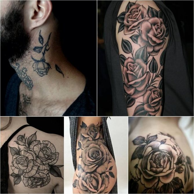 Tattoo Rose - Tattoo Rose - Signification du tatouage de la rose - Tatouage de la rose sans épines