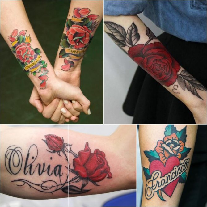 Tattoo Rose - Signification de Tattoo Rose - Tattoo Rose avec étiquette