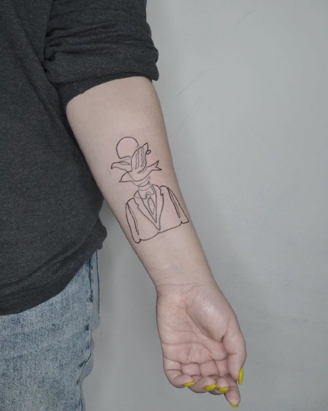 tatouage au stylo