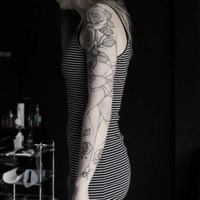 Manchon de tatouage pour fille