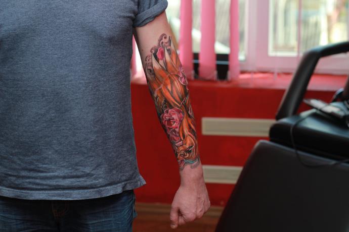 tatouage bras avec animal