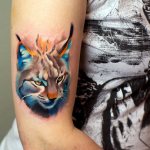 Tatouage d'un lynx