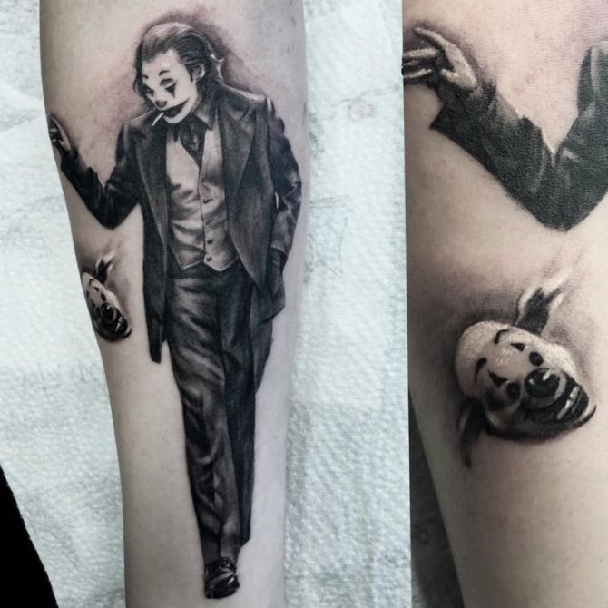 tatouage du joker