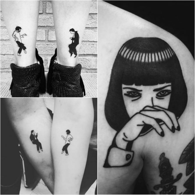 Tatouage de personnages de films - Idées de tatouage pour les cinéphiles - Tatouage de Pulp Fiction
