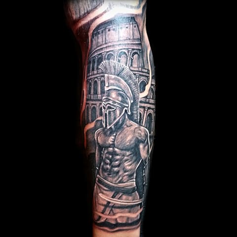 Tatouage de gladiateur