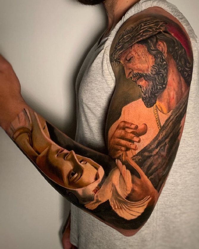 tatouage de jesus
