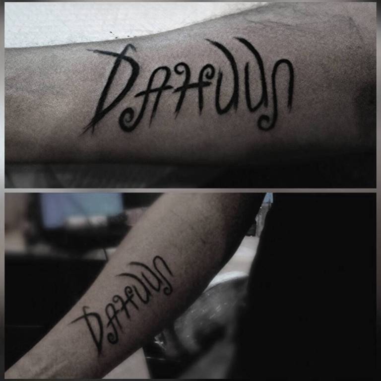 tatouage du nom