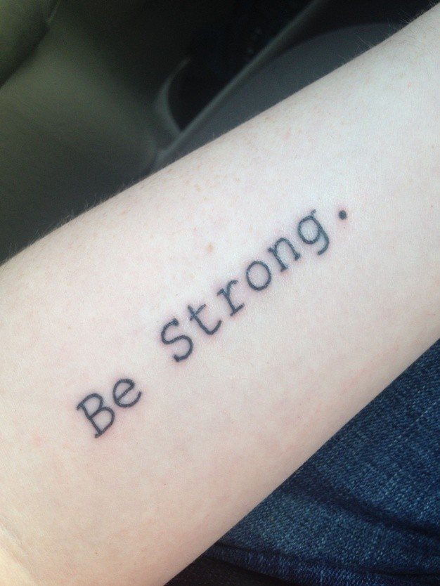 Un tatouage qui dit 